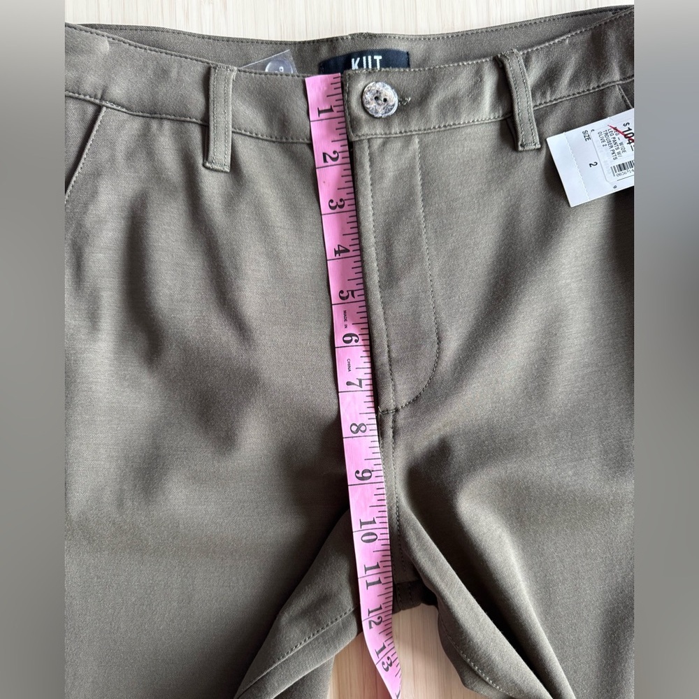 Kut From The Kloth | Olive Green Meg Wide Leg Pants - Picture 7 of 11